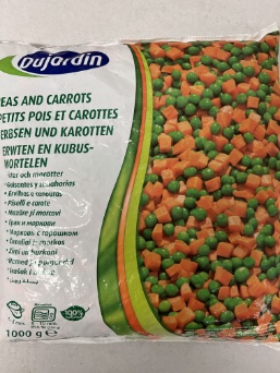 mix grönsaker med ärtor och morötter
